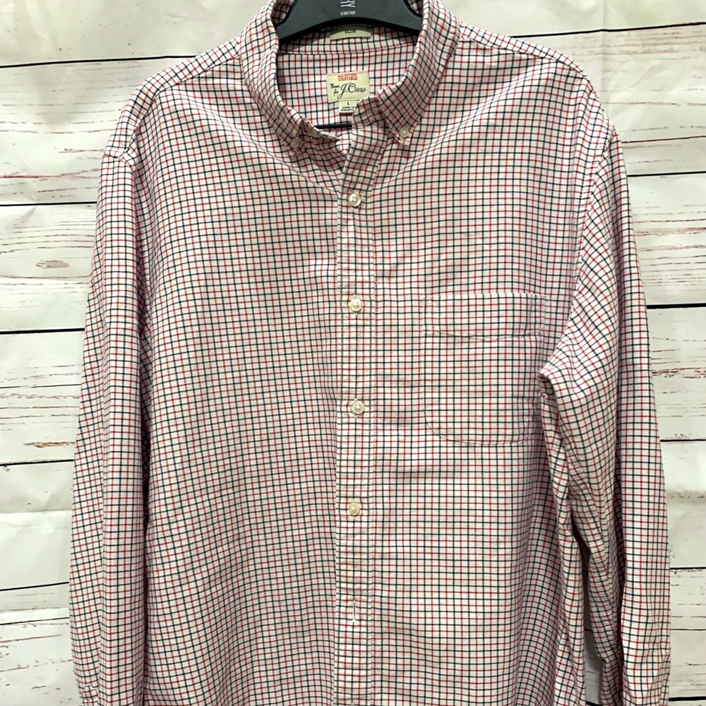 J Crew Slim plaid button down shirt
